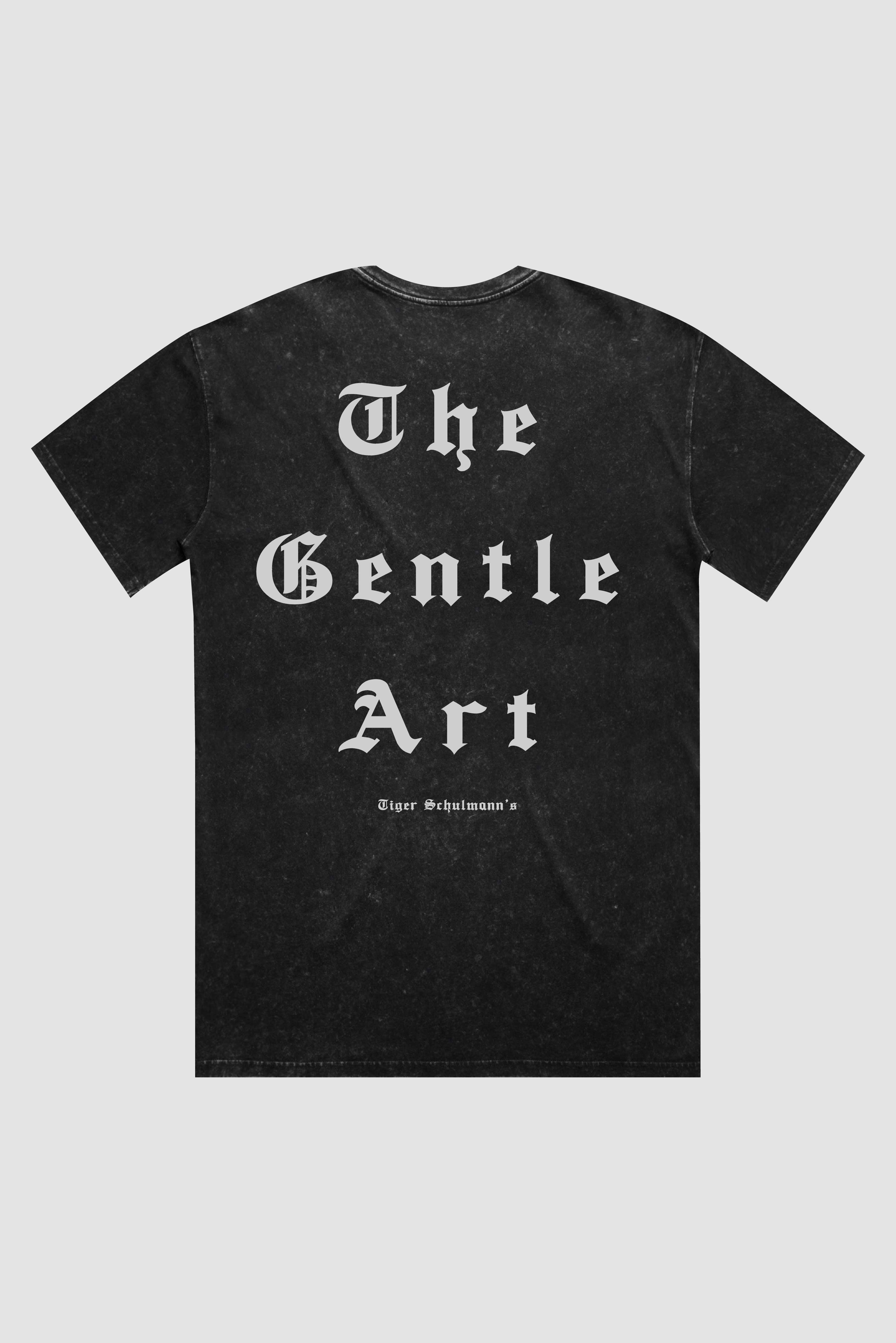 The Gentle Art Tee - Premium Black Stone Cotton T-Shirt for Men & Women | Comfortable Casual Wear for Everyday, Gym & Street Style