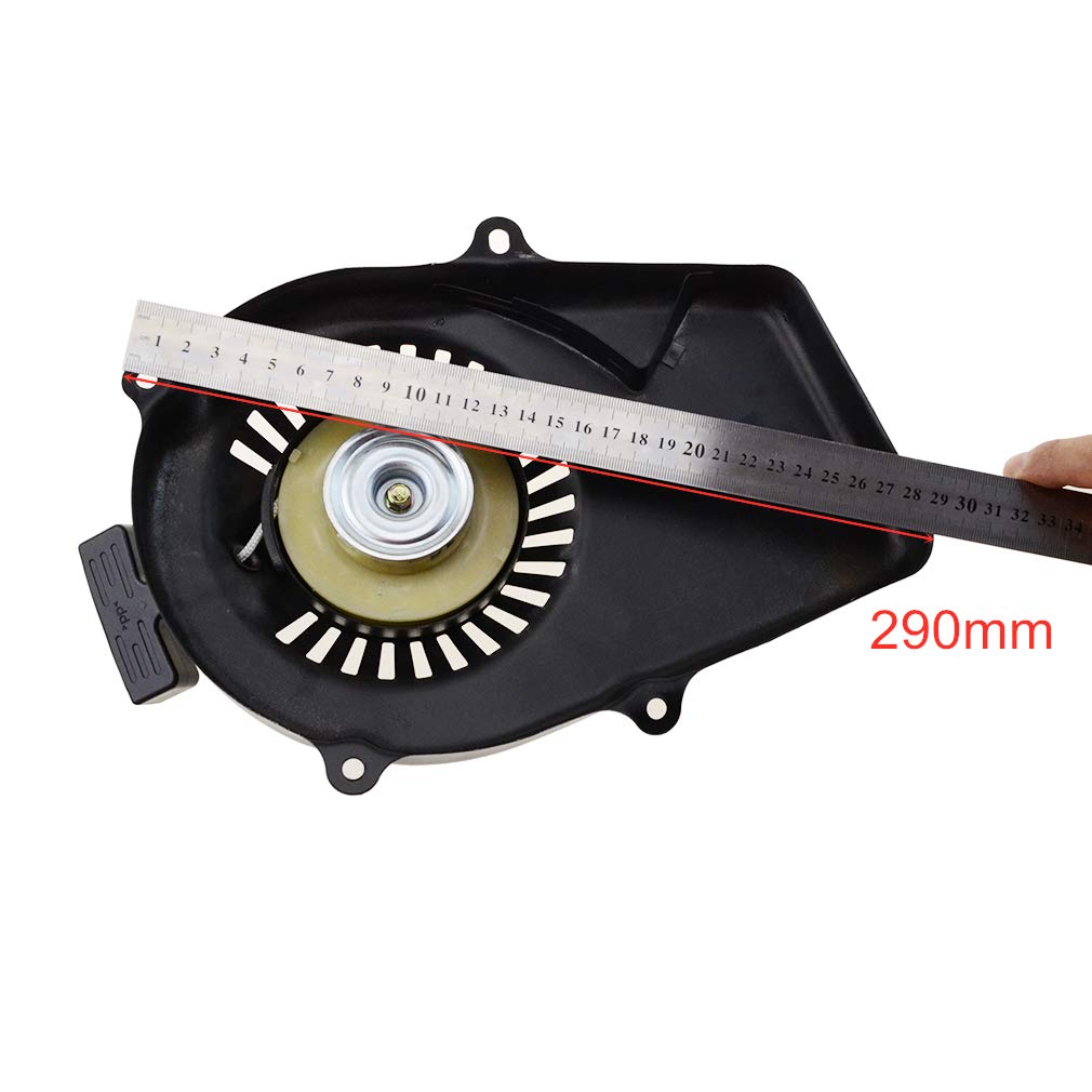 GOOFIT 2-Stroke Pull Start Recoil Starter Assembly - Compatible with ET650 ET950 Lawn Mower & Generator Engine - Durable Black Replacement Part - Perfect for Lawn Mower Repair & Small Engine Maintenance