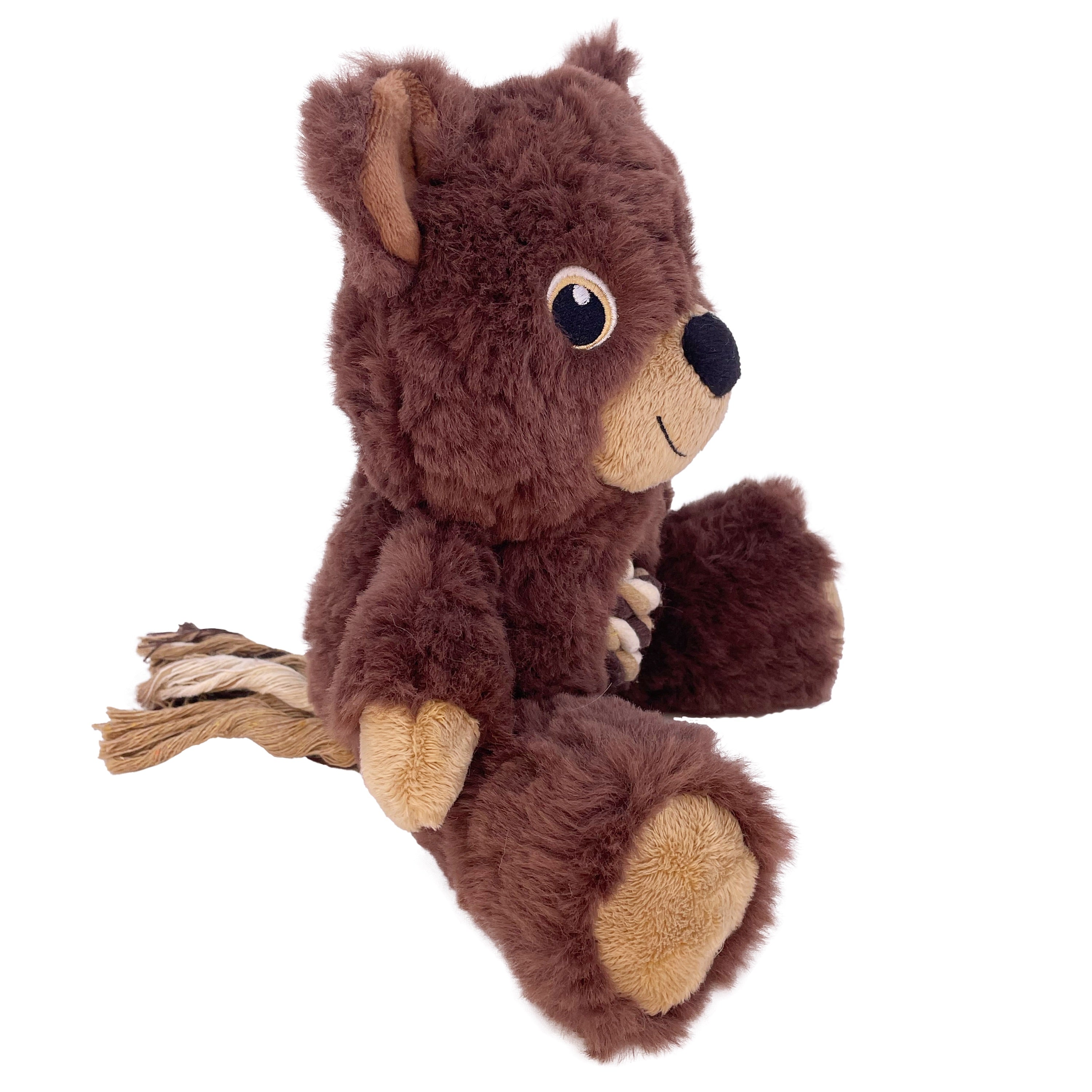 KONG Knots Teddy Medium Dog Toy - Durable Plush Chew Toy for Dogs | Perfect for Playtime, Training & Cuddling