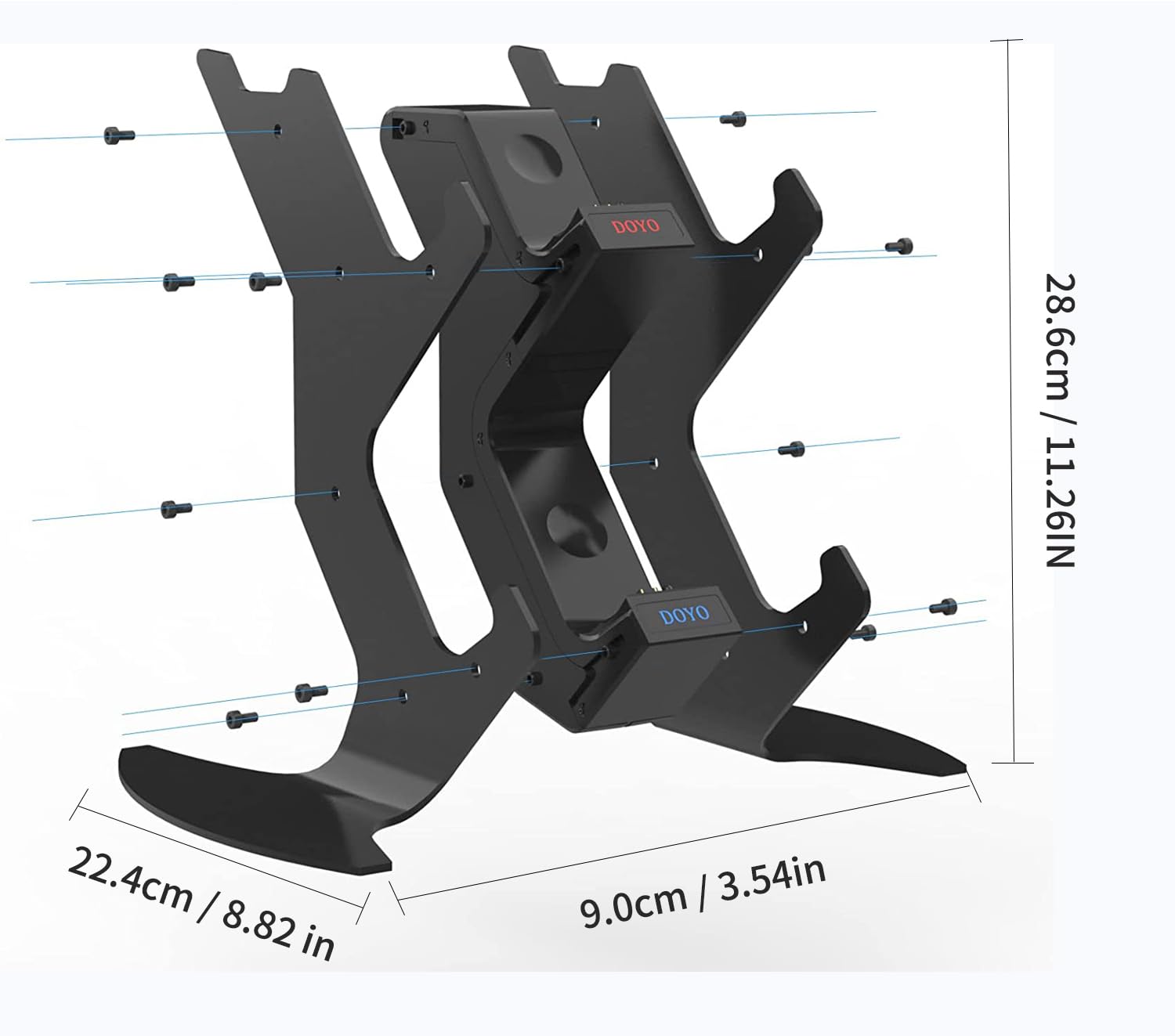 PS4 Controller Charger Stand with Fast USB Charging Dock & LED Indicators - Compatible with PlayStation 4, PS4 Slim, PS4 Pro Controllers - Perfect for Gaming Setups and Multiplayer Sessions