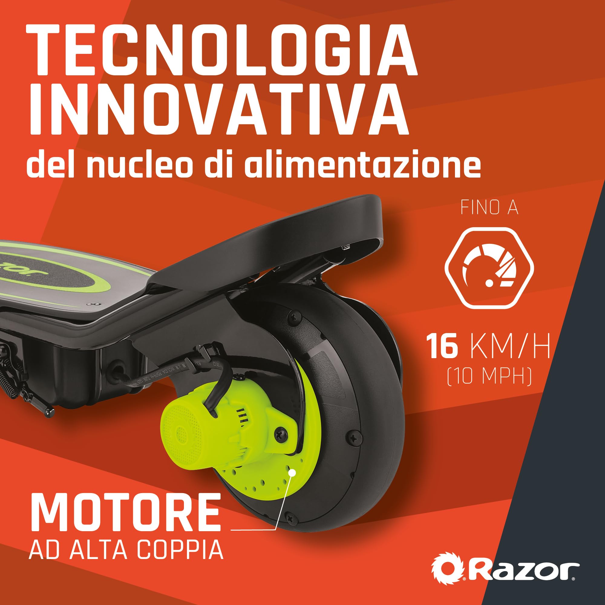 Razor E90 Electric Scooter - 36V Power, 9