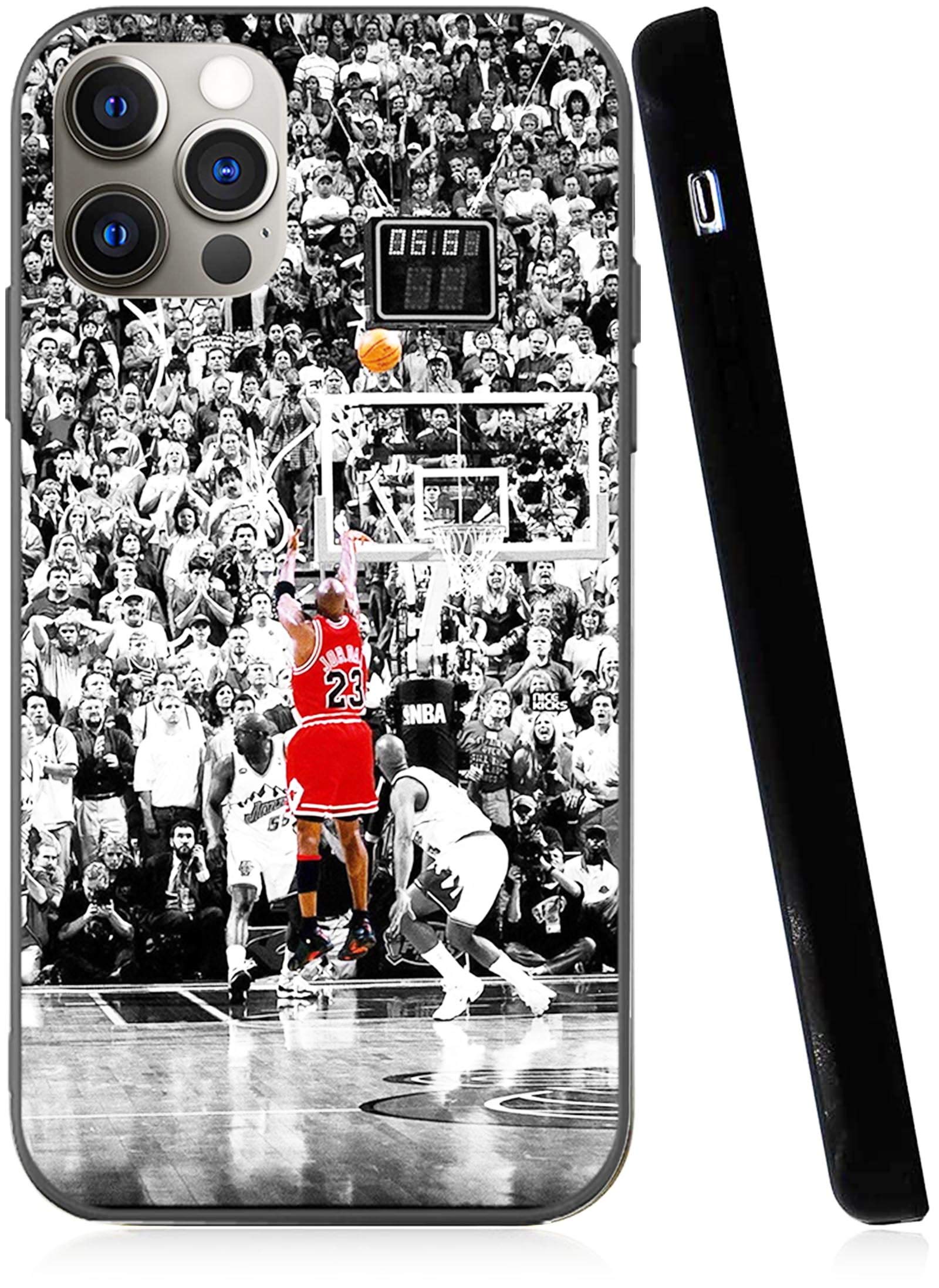Michael Jordan Legendary Basketball iPhone 12 Pro Max Case - Slim Fashion TPU Protective Cover Anti-Scratch Shockproof 6.7 Inch Phone Case | Perfect for Basketball Fans & Sports Enthusiasts