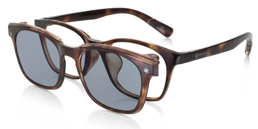 JINS x Snow Peak JINS Switch Flip Up 015 86 Sunglasses - Lightweight Polarized Outdoor Sports Glasses for Hiking, Cycling & Driving