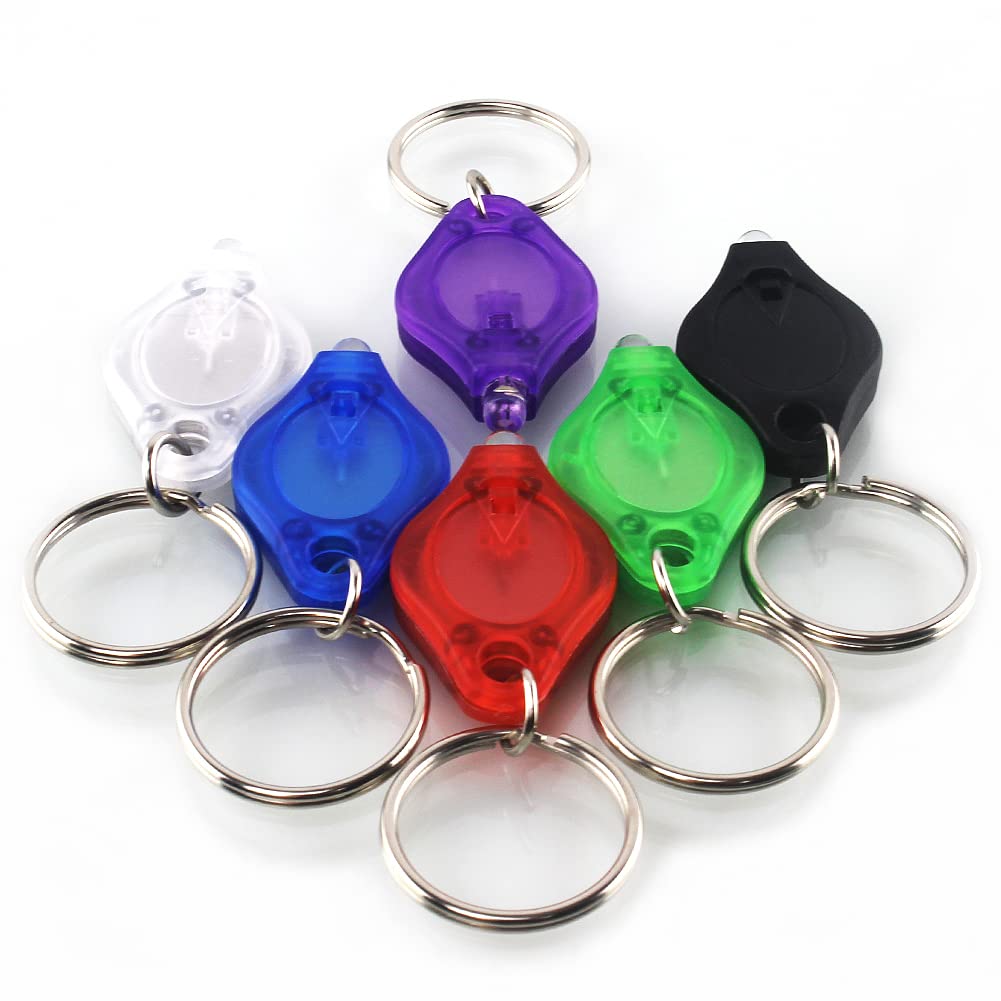 6-Pack Mini LED Keychain Flashlight - Bright, Compact & Portable for Emergencies, Camping, Hiking & Everyday Carry