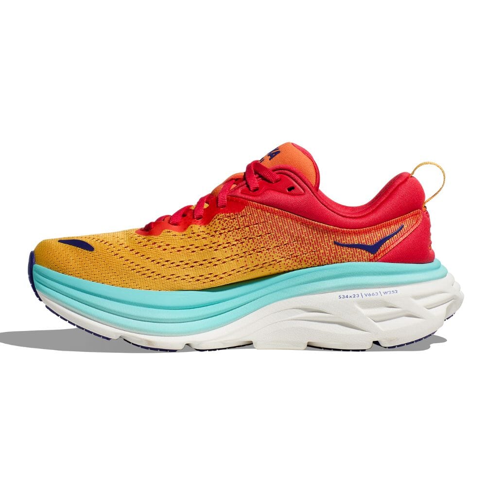 Hoka Men's Bondi 8 Running Shoes - Lightweight Cushioned Sneakers for Marathon, Jogging & Walking - Breathable Mesh Upper with Maximum Support & Comfort
