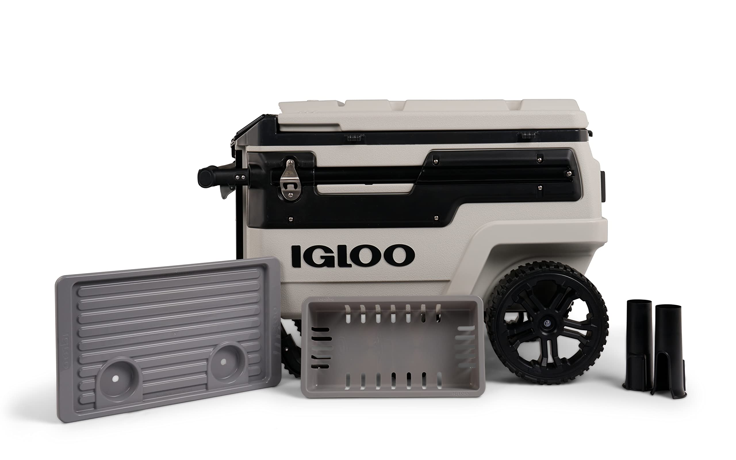 Igloo Trailmate Journey 70Qt Wheeled Cooler - Heavy Duty Insulated Hard Shell Ice Chest for Camping, Beach, Tailgating & Outdoor Adventures