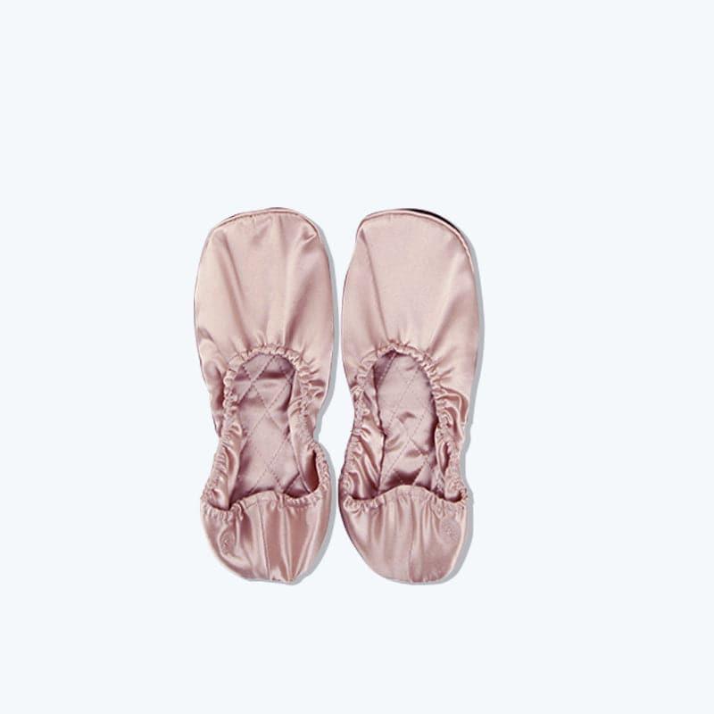Ballet Style Comfortable 100% Pure Silk Soft Slippers for Women - Elegant Home & Dance Shoes for Relaxation and Practice