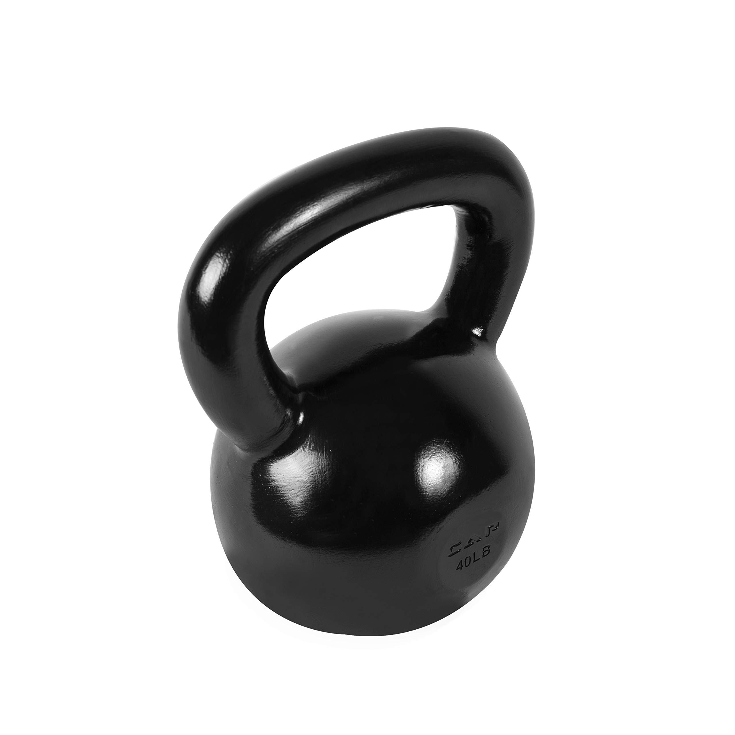Premium Cap Barbell Enamel Coated Cast Iron Kettlebell - Home Gym Equipment for Strength Training, CrossFit, HIIT & Functional Fitness Workouts