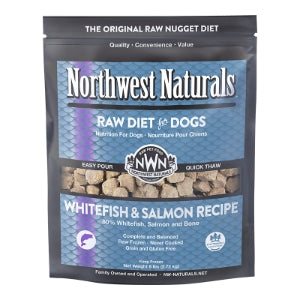 Premium Whitefish & Salmon Raw Dog Food - Grain-Free, Natural Ingredients for Optimal Canine Health | Ideal for Raw Diet, Puppies & Adult Dogs - Northwest Naturals