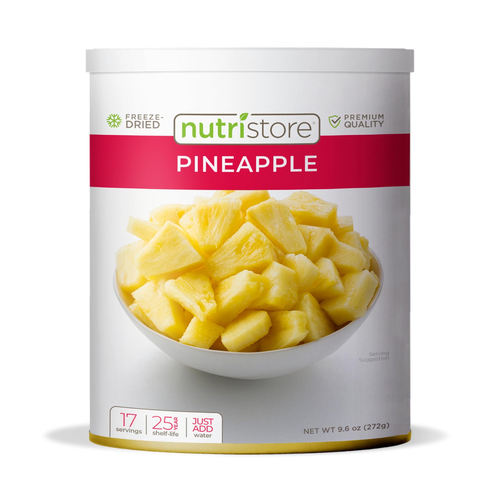 Freeze Dried Pineapple Slices - Healthy Snack & Emergency Food Storage | Long Shelf Life (25 Years) | Bulk Dried Fruit for Camping, Hiking & Survival Kits | Non-GMO, Gluten-Free & Nutrient-Rich