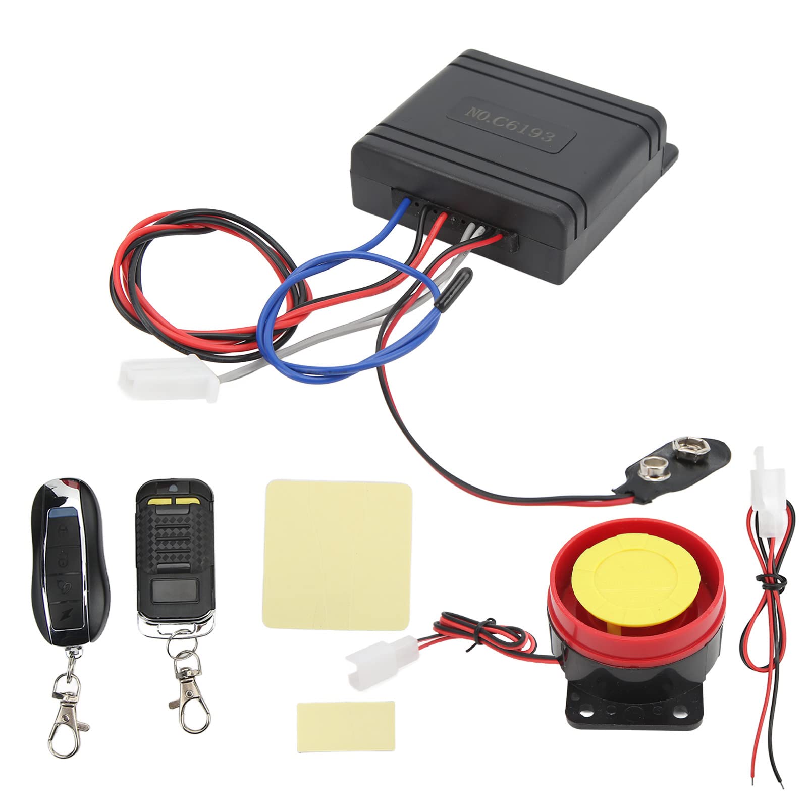 Keenso Wireless Vibration Alarm for Scooters & Motorcycles - Anti-Theft Security Alarm System with Universal Fit - Perfect for Parking Protection & Outdoor Use