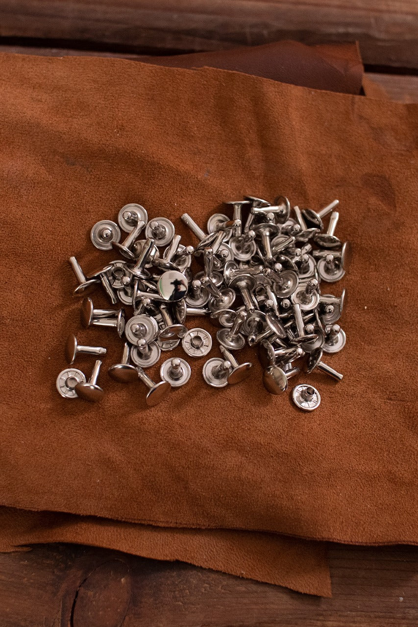 Hollow Rivet KØ11.0 x L12.0 mm Iron/Nickel - Heavy Duty Fasteners for Metalworking, Automotive & DIY Projects