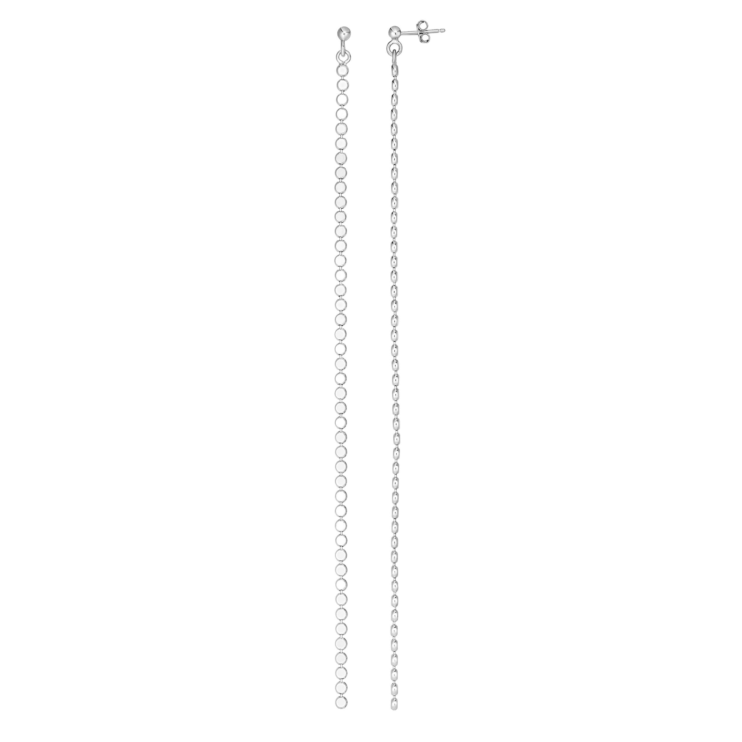 Elegant Silver Rhodium-Plated Earrings with Secure Push Back Clasps - Perfect for Weddings, Parties & Everyday Wear