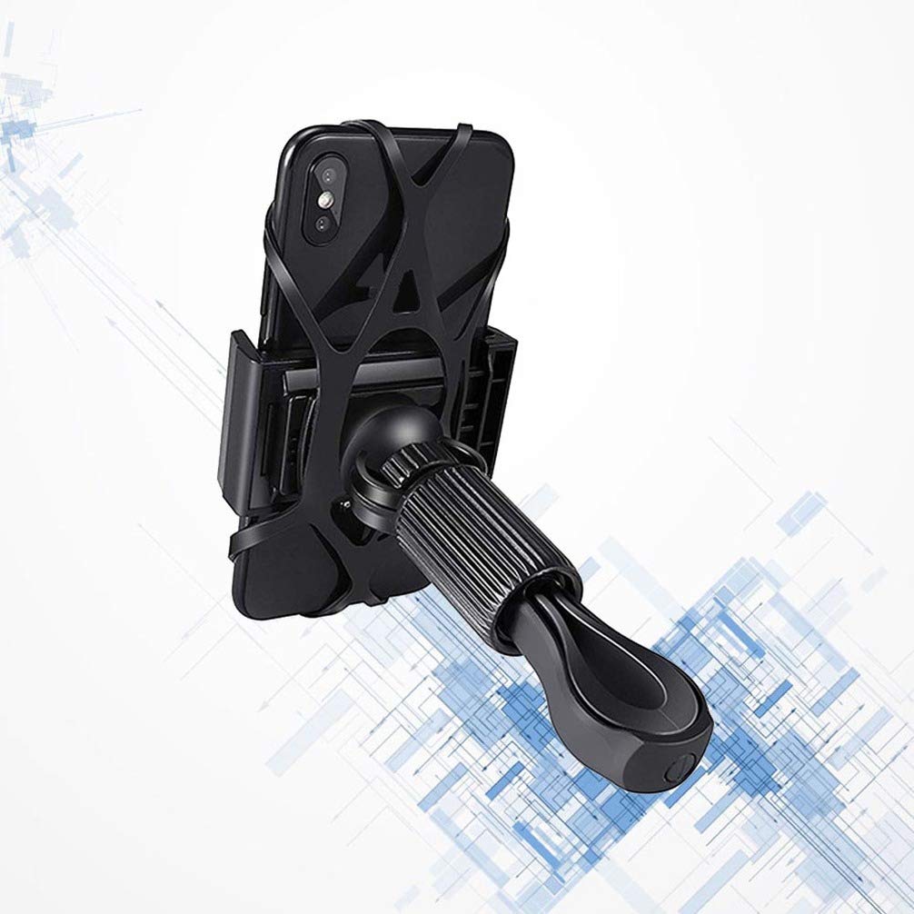 LIOOBO Universal Motorcycle Phone Mount Holder - Waterproof Bike Phone Bracket for iPhone & Android - Secure Car & Motorcycle Phone Stand for GPS Navigation, Riding & Outdoor Adventures