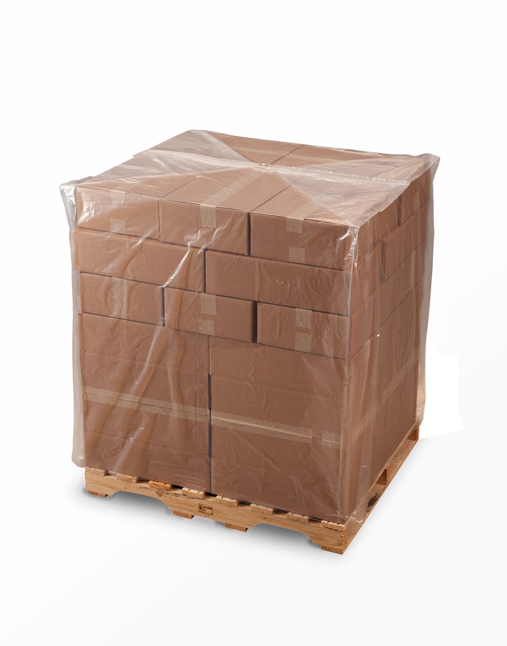 **48 x 46 x 72 Inch 1.5 Mil Clear Pallet Covers - 75/Roll by Laddawn 10210 - Heavy-Duty Protection for Shipping, Storage & Warehouse Use**