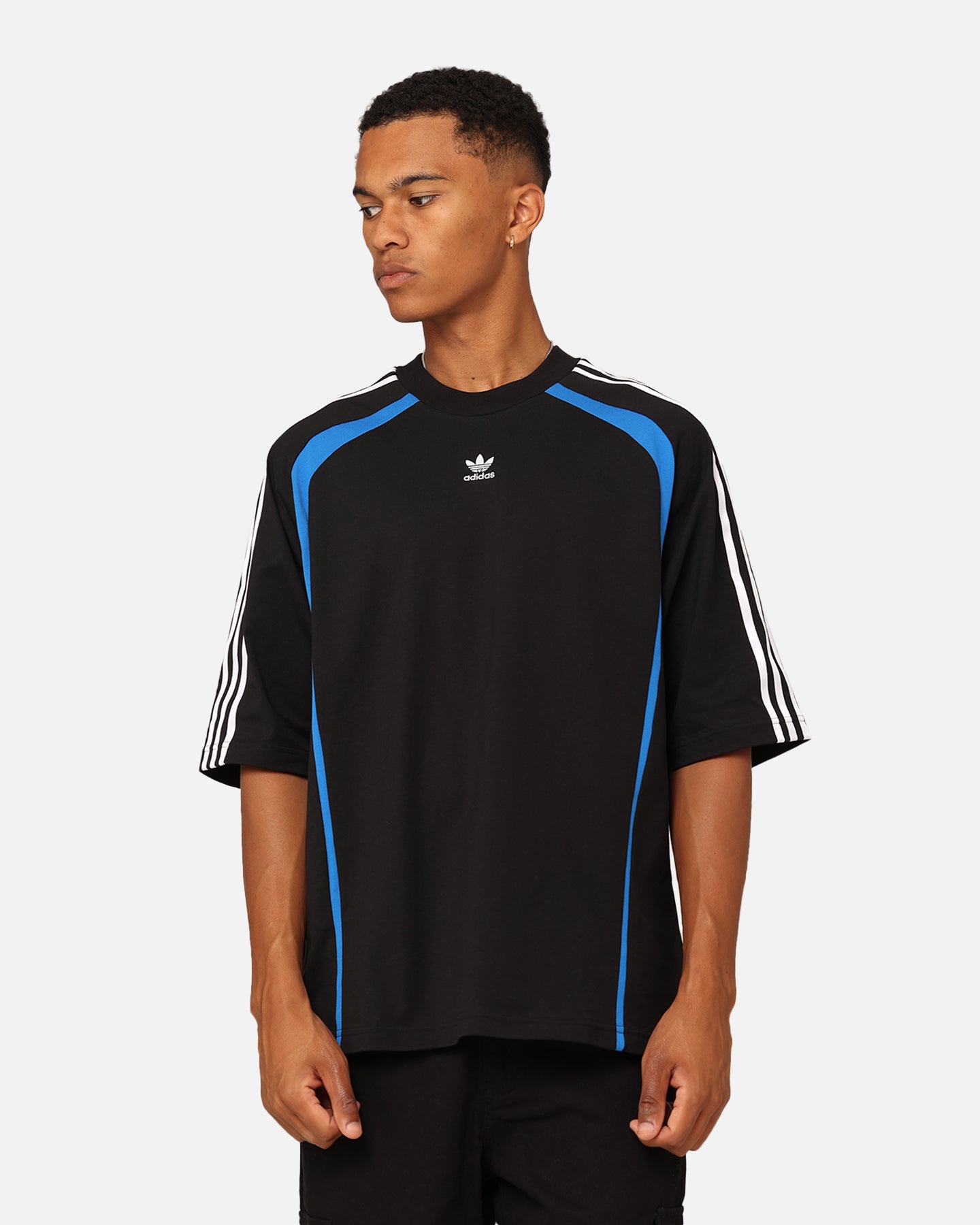 Adidas Oversized Black T-Shirt for Men & Women | Comfortable Cotton Streetwear Tee | Perfect for Casual Wear, Gym & Everyday Outfits