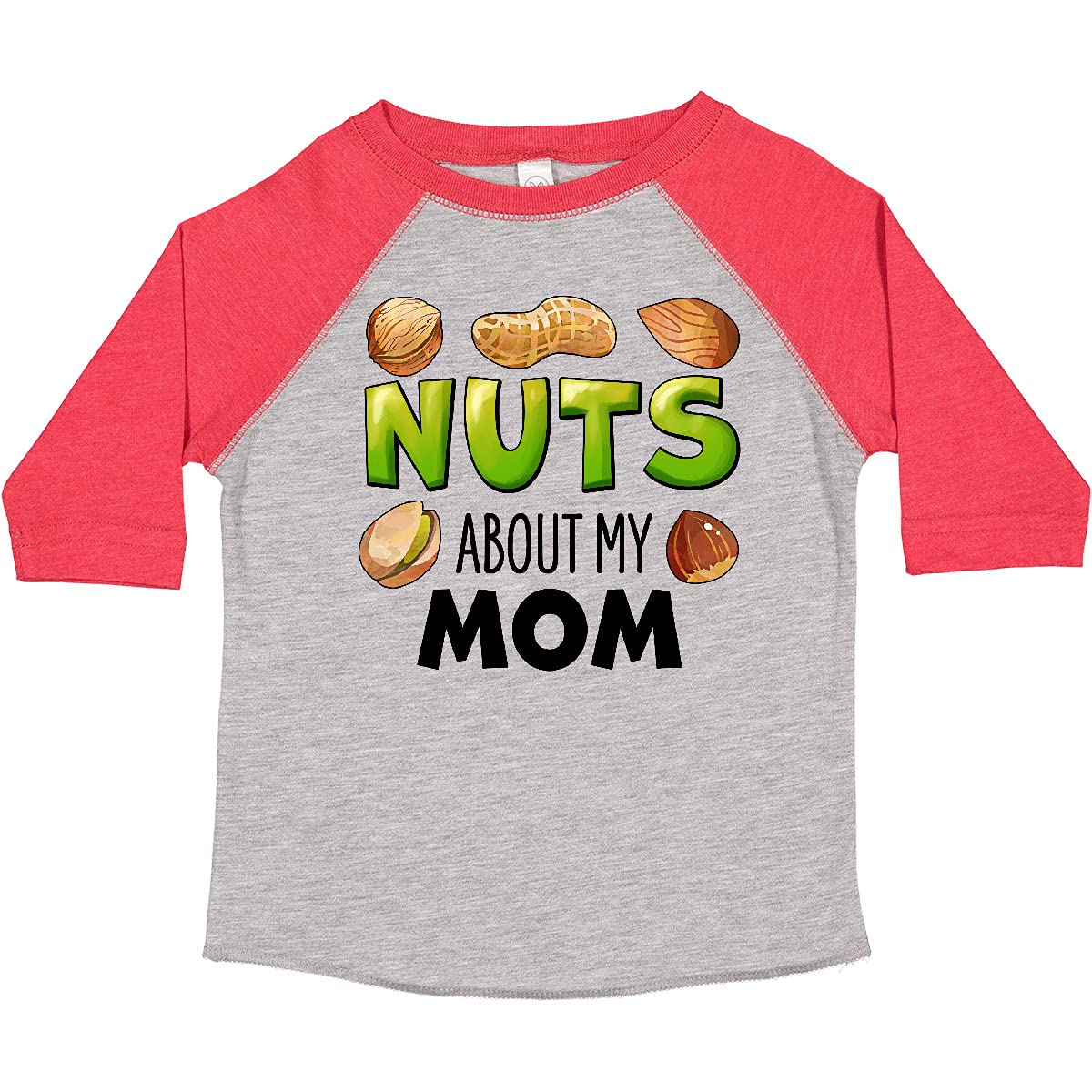Best Nuts About My Mom Peanut Almond Pistachio Toddler T-Shirt - Funny Cute Graphic Tee for Kids - Perfect for Mother's Day, Family Photos & Casual Wear
