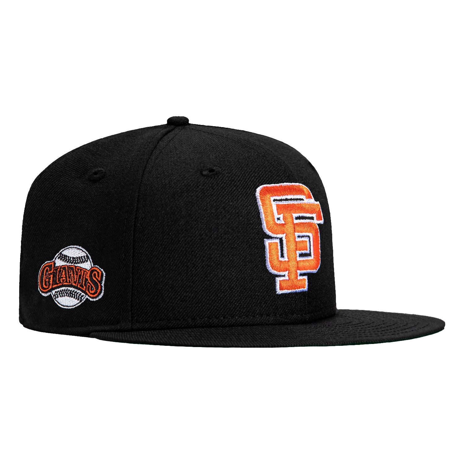 New Era 59Fifty Black MLB San Francisco Giants Snapback Hat with Embroidered Logo - Adjustable Baseball Cap for Men & Women - Perfect for Games, Streetwear & Fan Collections
