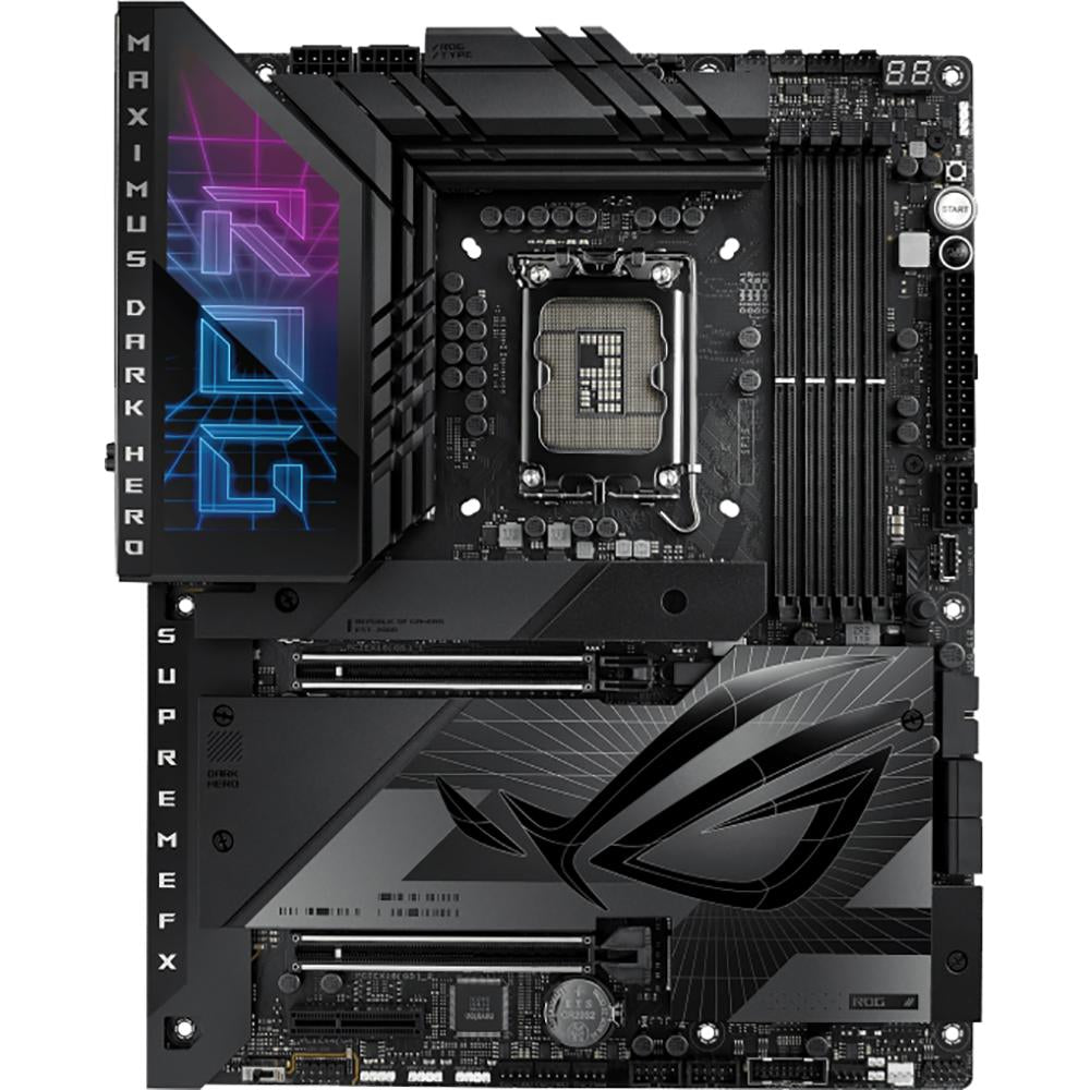 ASUS ROG MAXIMUS Z790 DARK HERO ATX Motherboard - Intel LGA 1700 Socket, DDR5, PCIe 5.0, WiFi 6E - Premium Gaming & Content Creation PC Builds