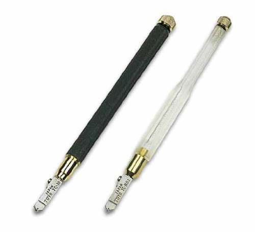 TOYO Oil Glass Cutter - 138° Cutting Angle with Narrow Head & Brass Handle - Professional TC 10 B Glass Cutting Tool for DIY, Stained Glass, and Mosaic Projects - Perfect for Home Improvement and Crafting