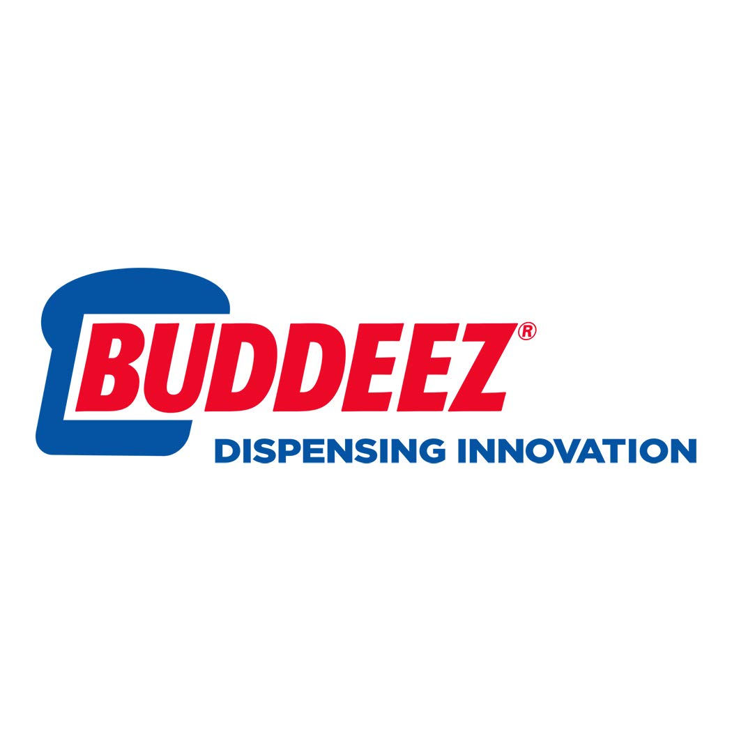 Buddeez 1 Quart Clear Stackable Hardware Storage Bins with Blue Lids - 8 Pack | Multi-Purpose Organizer for Nuts, Bolts, Screws & Small Parts | Perfect for Garage, Workshop & DIY Projects