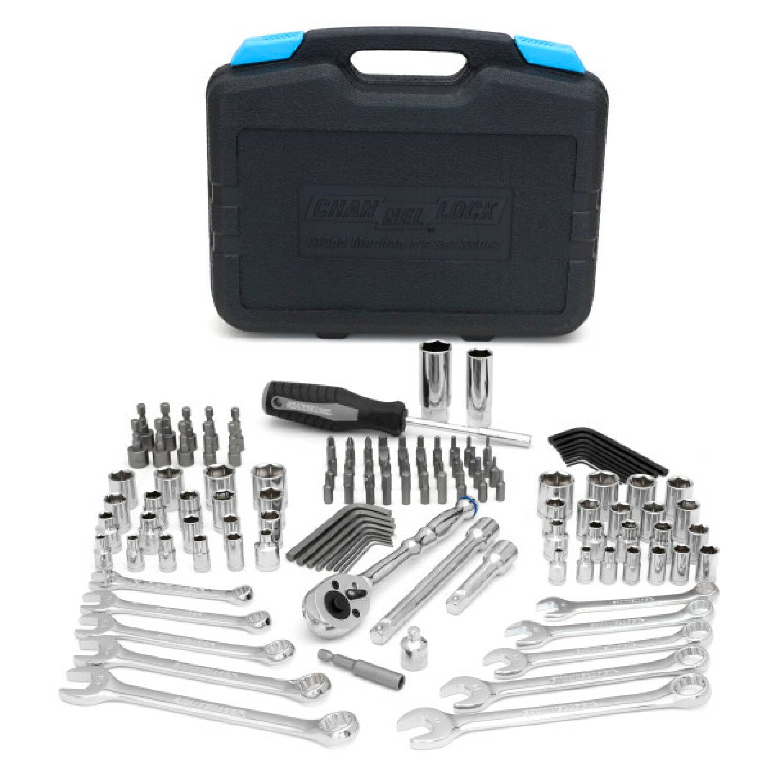Channellock 39067 132-Piece Professional Mechanic Tool Set - Complete Automotive & Home Repair Kit for DIY Projects & Professional Use