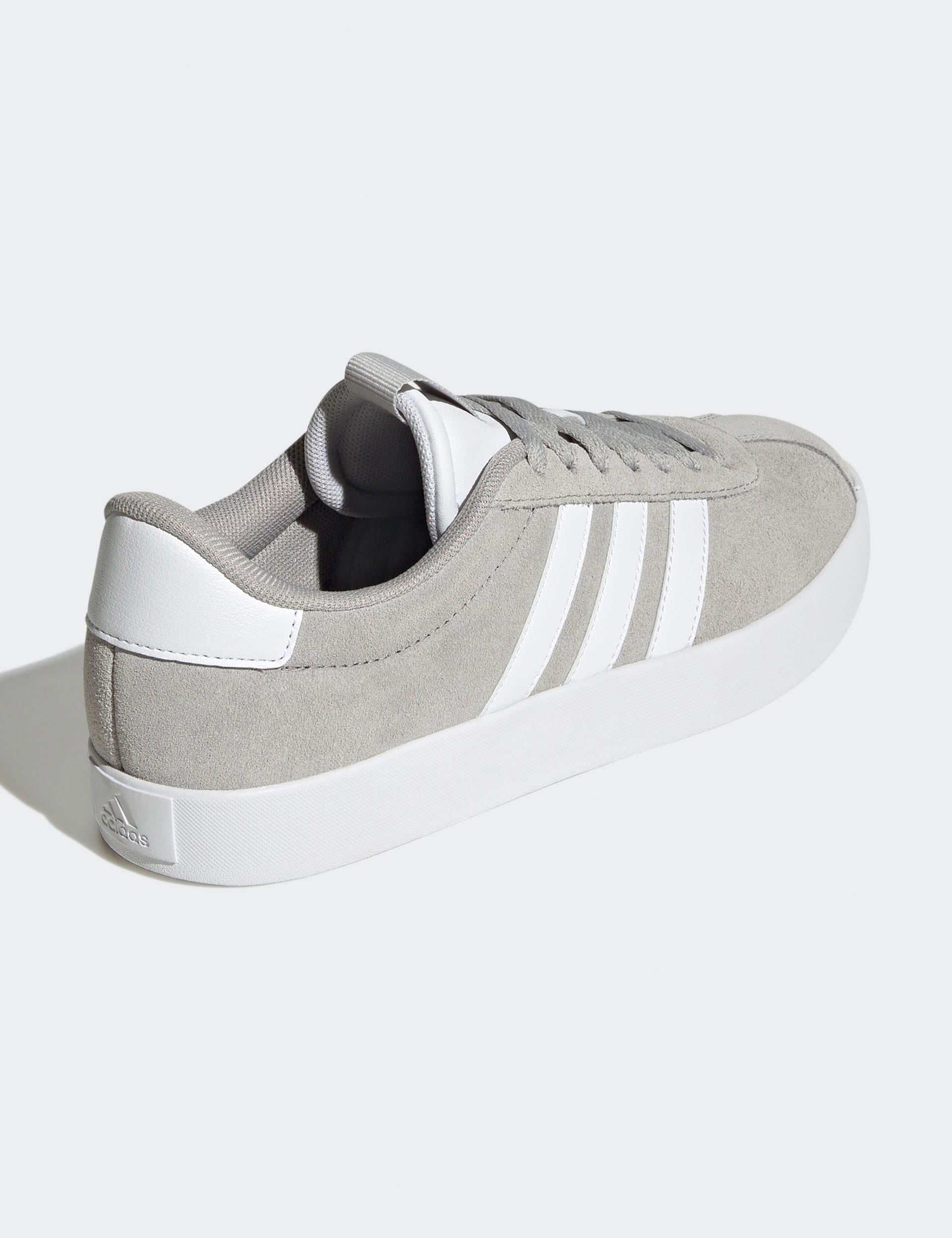 VL Court 3.0 Women's Tennis Shoes - Grey Two/Cloud White/Silver Metallic - Lightweight Comfortable Sneakers for Running, Gym Workouts & Casual Wear