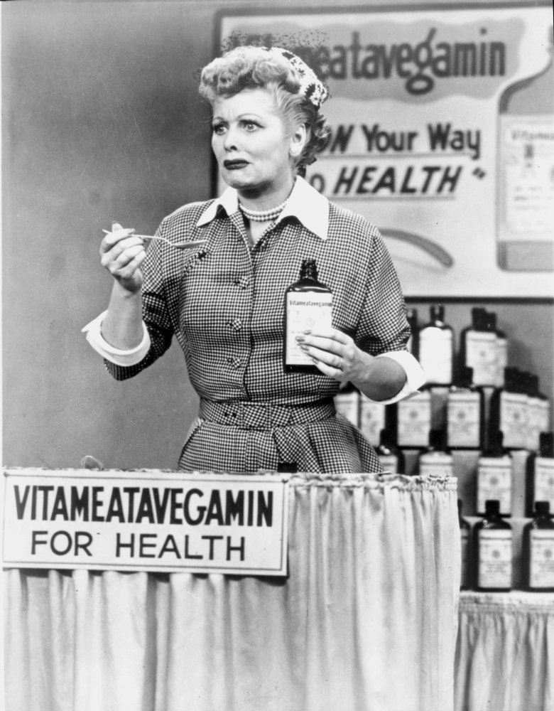 Lucille Ball in I Love Lucy Vintage Photo Print - 24x30 Inch Classic TV Show Wall Art - Perfect for Living Room Decor, Office Display & Fan Gift