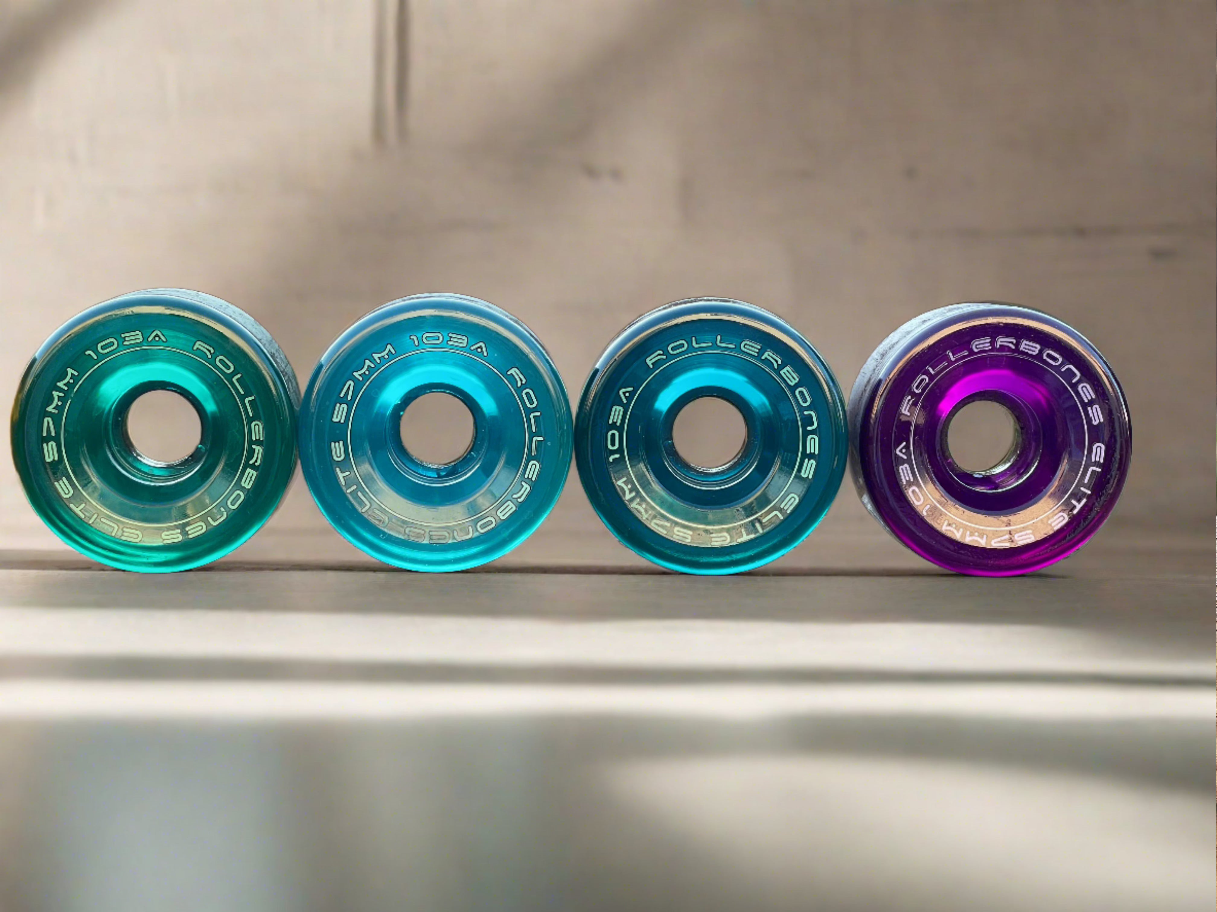 Custom Dyed Roller Skate Wheels - Personalized Color Options for Artistic Skaters | Perfect for Derby, Rink & Outdoor Roller Skating