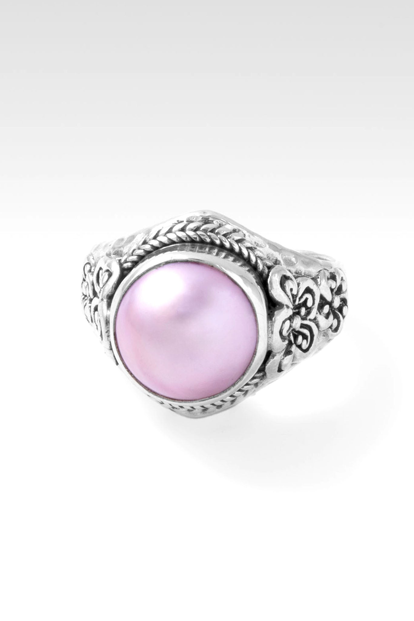 Garden Grace Ring™ - Elegant Pink Mabe Pearl Jewelry for Women | Perfect for Weddings, Anniversaries & Special Occasions