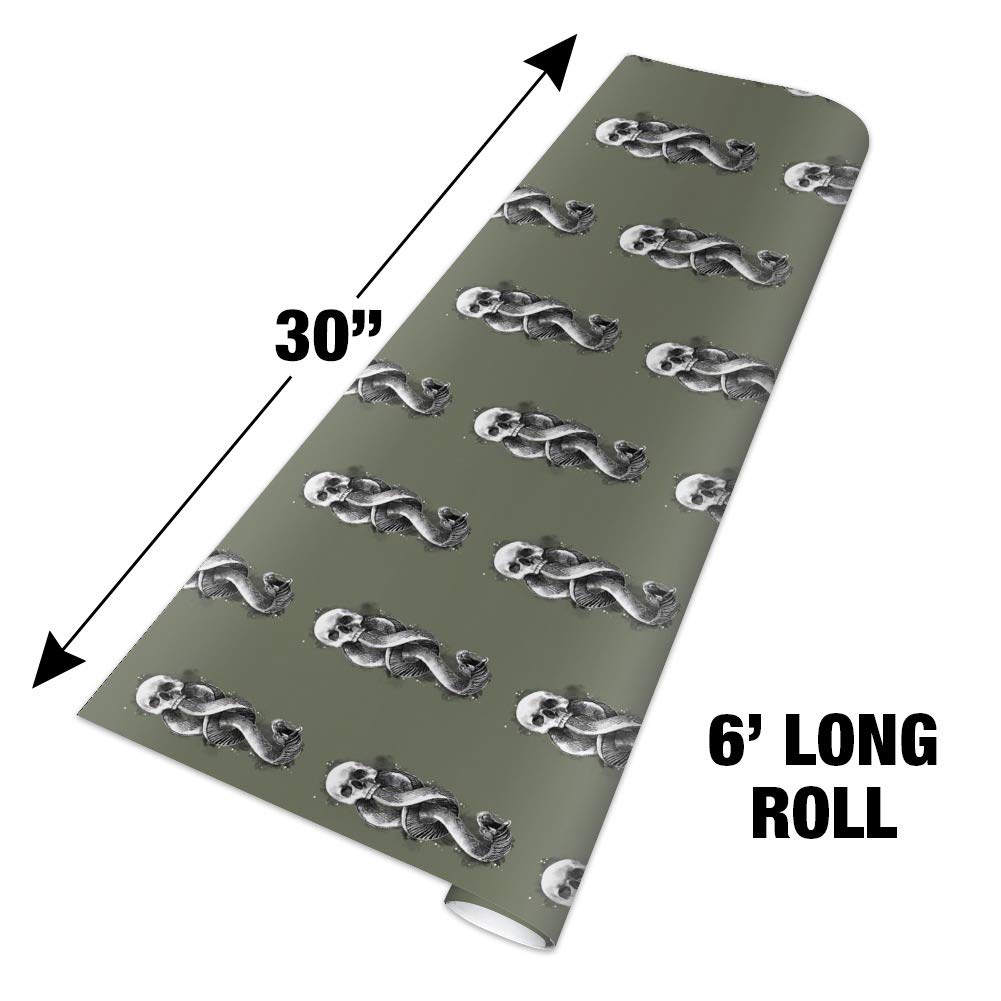 Harry Potter The Dark Mark Gift Wrap Wrapping Paper Rolls - Premium Quality Wrapping Paper for Birthdays, Christmas, Party Favors & Special Occasions