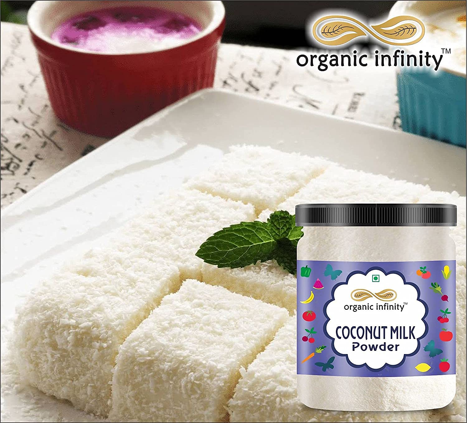 Organic Infinity Coconut Milk Powder - 100g | Keto Friendly, Dairy Free, Vegan | Perfect for Smoothies, Baking & Coffee Creamer