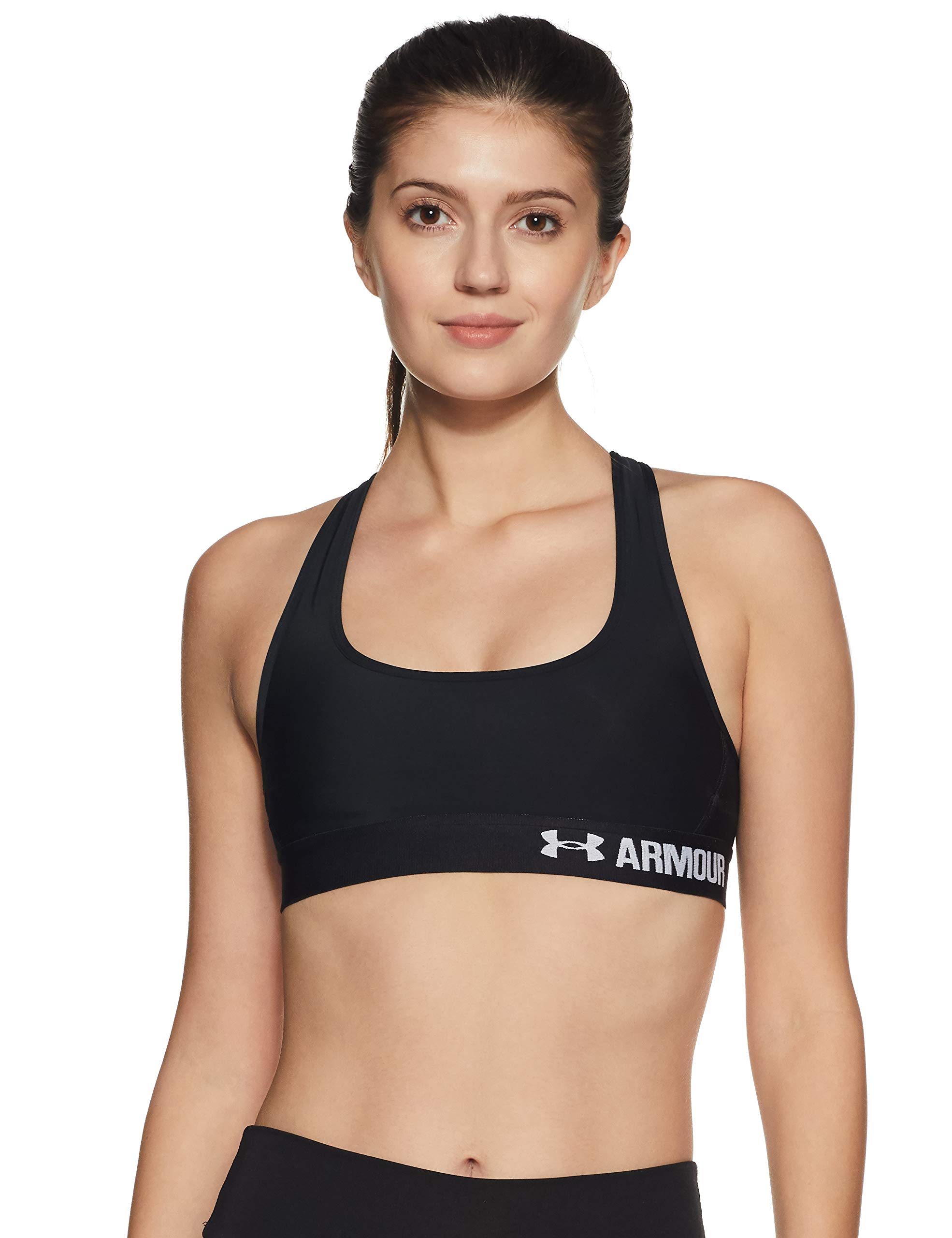 Under Armour Women's Crossback Mid Impact Sports Bra - High Support Workout Top for Running, Yoga & Gym Training