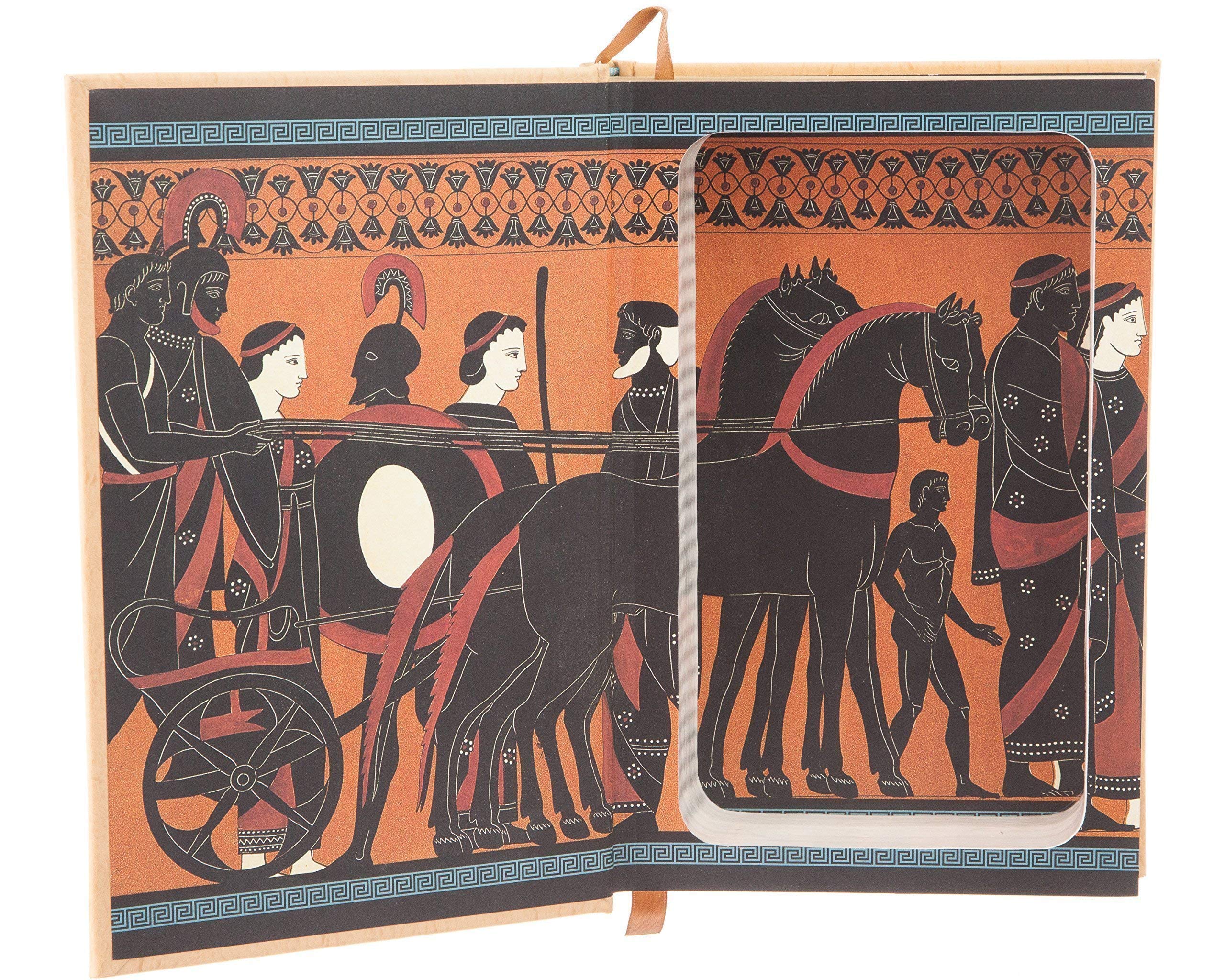 Leatherbound Book Safe - The Iliad & The Odyssey by Homer | Secret Storage for Valuables | Home Security & Travel Essentials