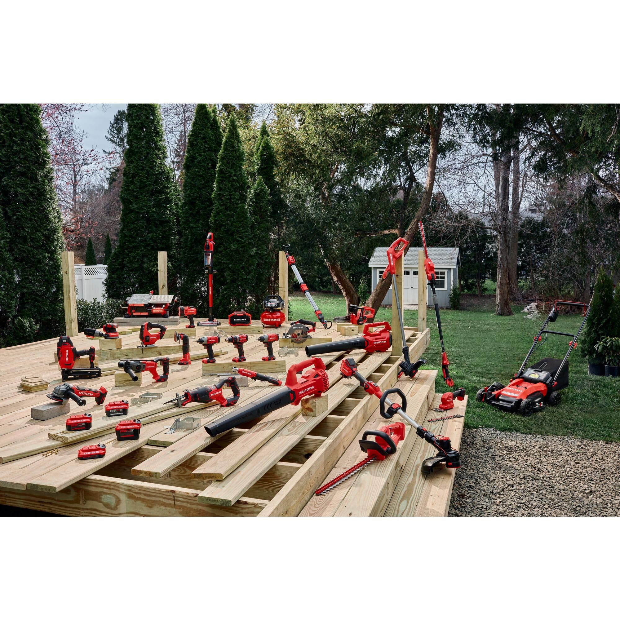 CRAFTSMAN 20V MAX Cordless Drill Driver with 1/2 Inch Keyless Chuck - Includes 2 Batteries & Charger (CMCD720D2) - Perfect for DIY Projects, Home Repairs & Construction Work