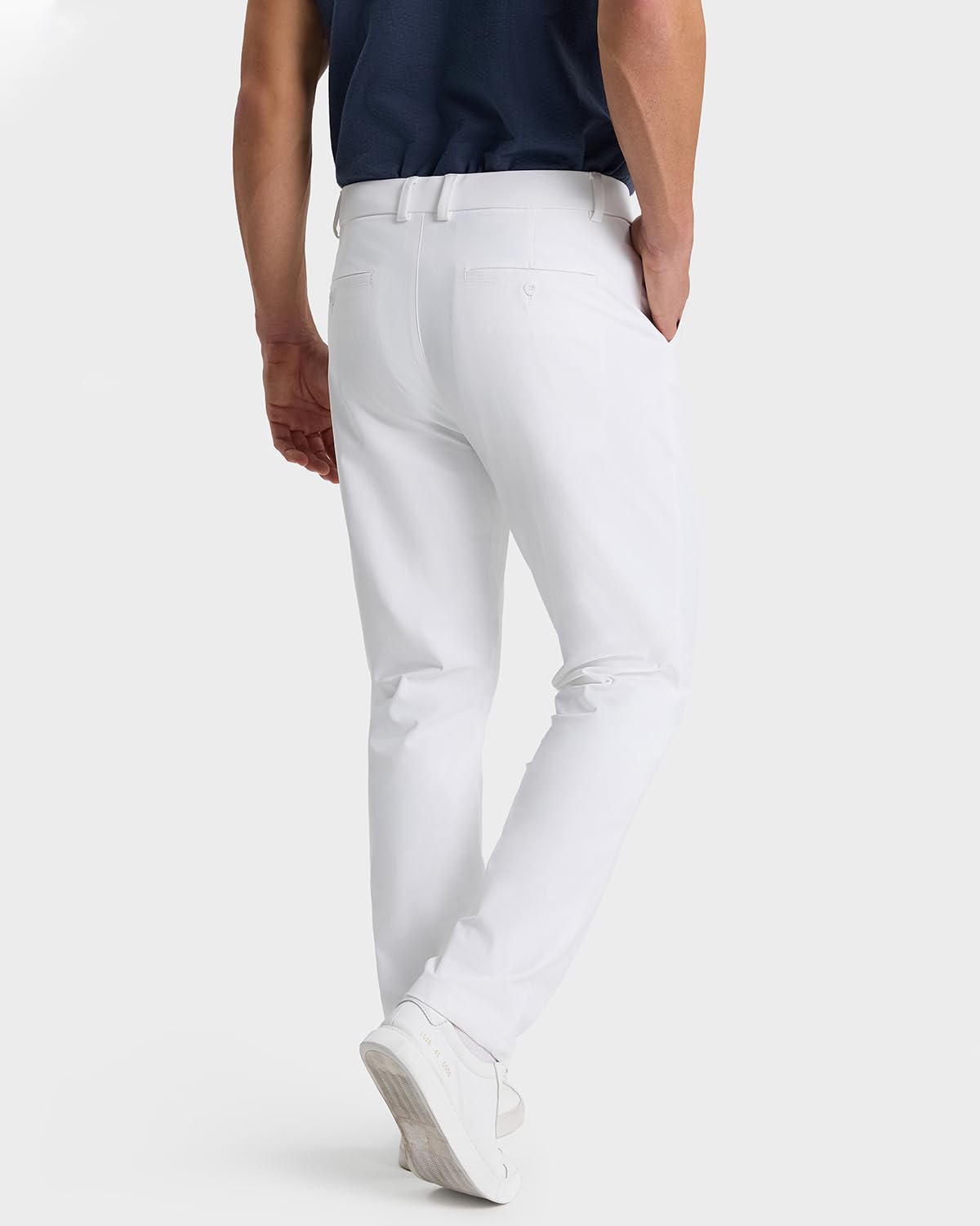 Men's Classic Fit Golf Pants - Stretch Work Dress Pants 30''/32''/34'' - Lightweight Casual Pants with Pockets - Perfect for Golf, Office & Business Casual Wear