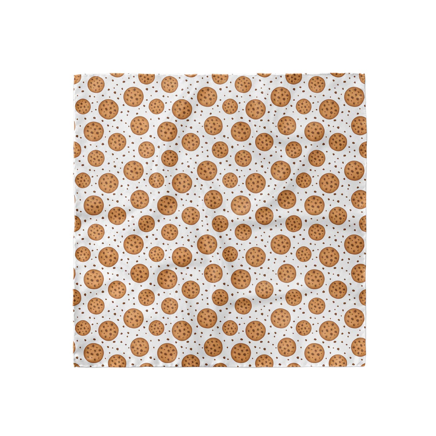 Ambesonne Chocolate Head Scarf - Soft Hair Wrap for Women with Delicious Cookies Pastry Print | Perfect for Spa, Yoga, Beach & Everyday Use