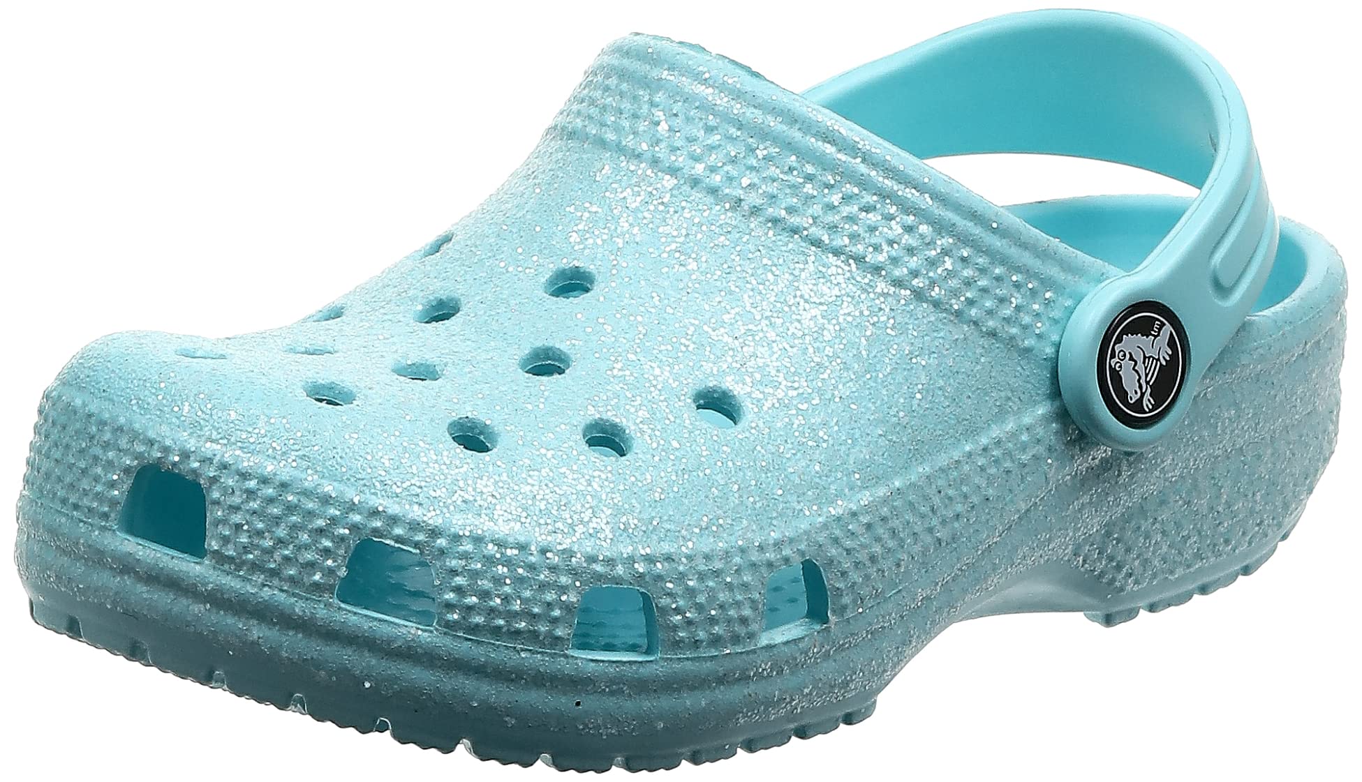 Crocs Unisex-Child Classic Glitter Clogs | Sparkly Comfortable Shoes for Boys & Girls | Perfect for School, Play & Outdoor Activities