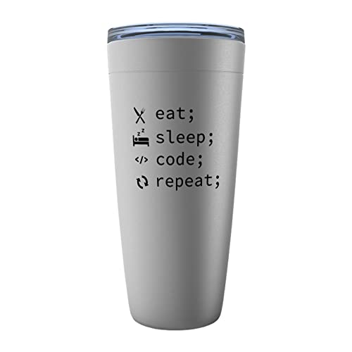 Eat Sleep Code Repeat Stainless