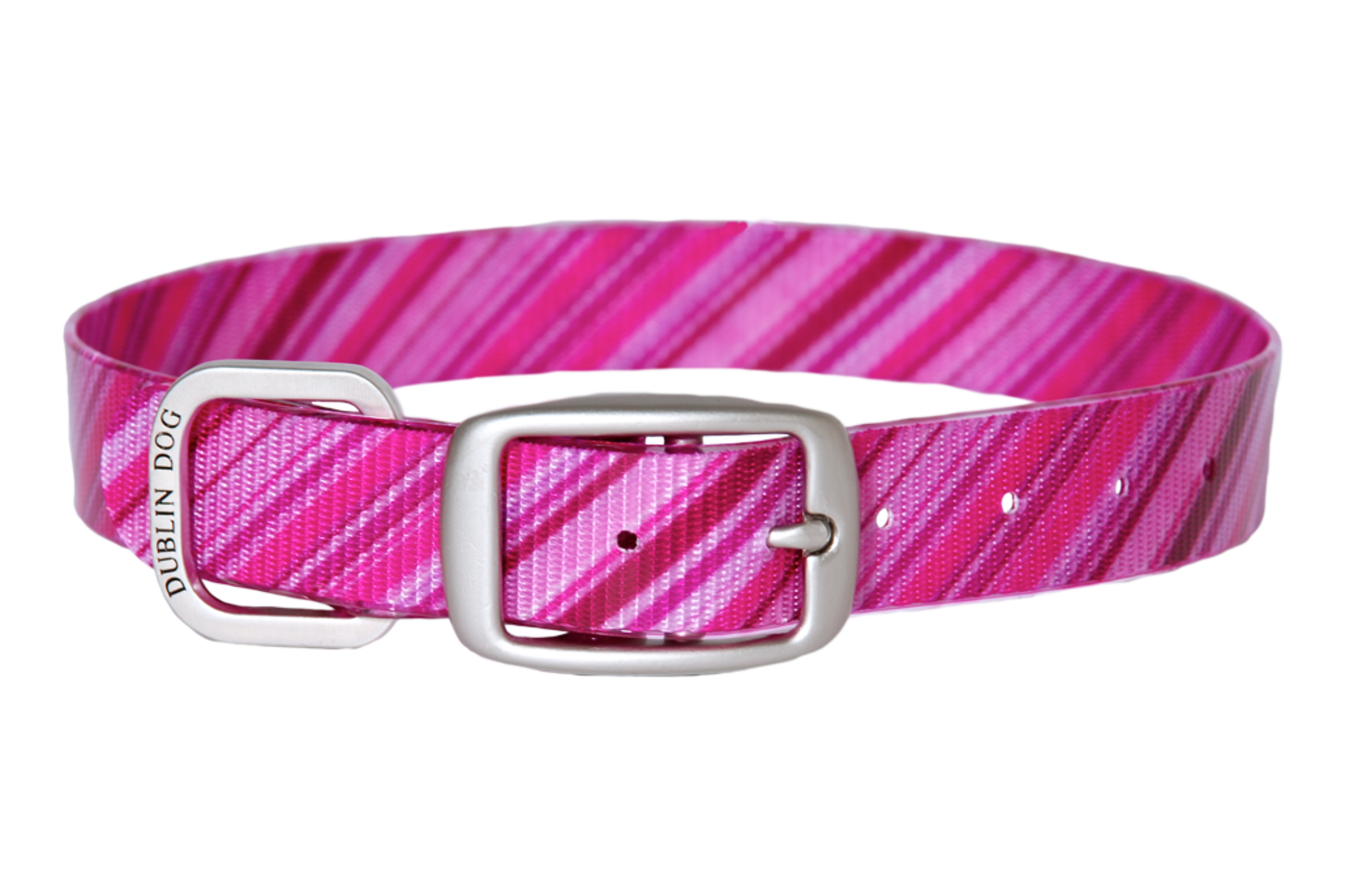 Oxford Pink Dog Collar - Adjustable Pet Collar for Small & Medium Dogs, Comfortable & Stylish for Daily Walks, Training & Outdoor Adventures