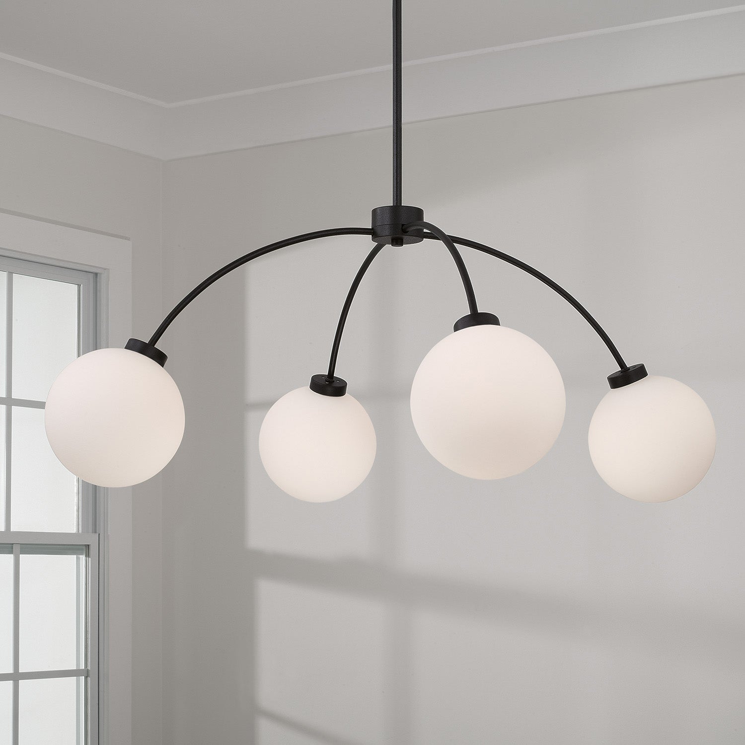 Amos Crystal Chandelier - Elegant Modern Ceiling Light Fixture for Dining Room, Living Room & Bedroom | Perfect for Home Decor & Wedding Events