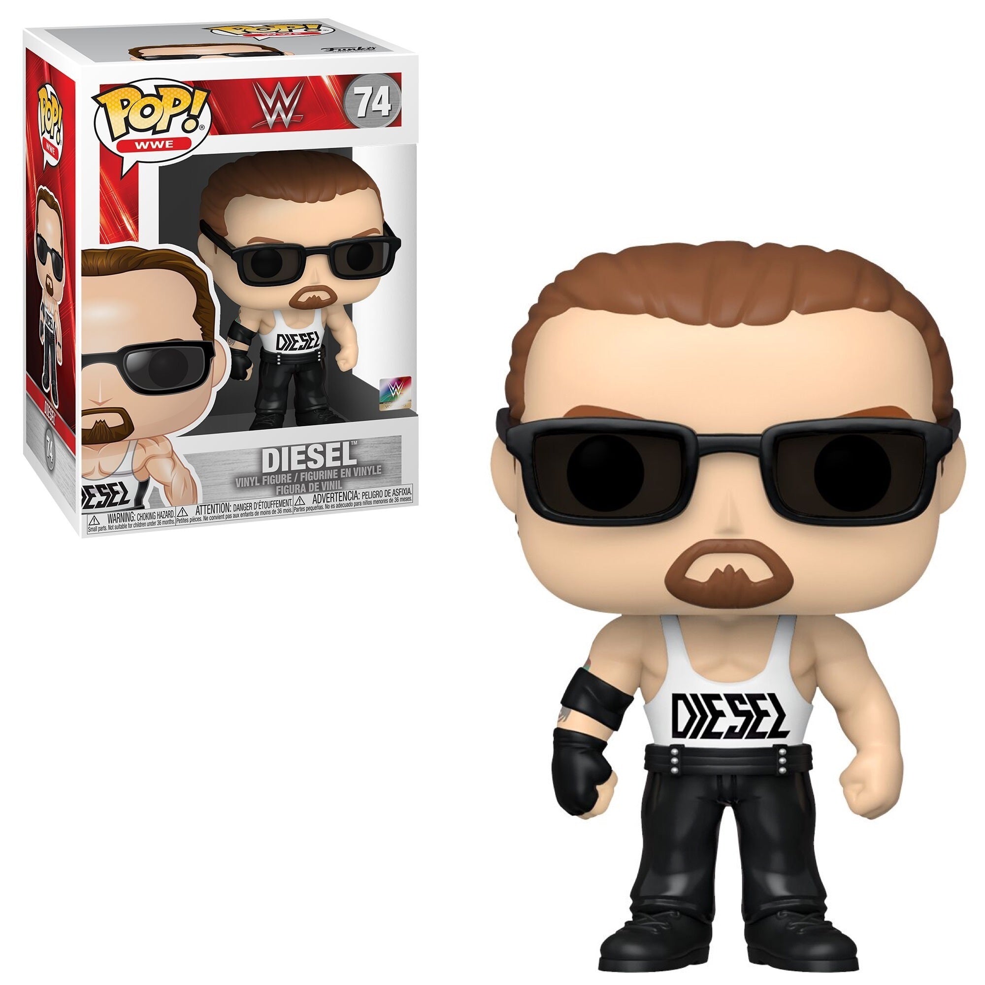 Funko Pop WWE Diesel Vinyl Figure #74 - Collectible Wrestling Action Figure for Display & Gifts | BVJR276 | Perfect for WWE Fans & Pop Culture Collectors