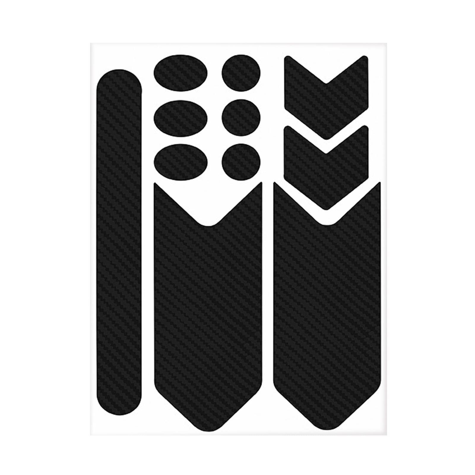 Premium Bike Frame Protector - Anti-Scratch Removable Cover for Mountain Bikes - Carbon Fiber Black - Perfect for Forks & Chainstays