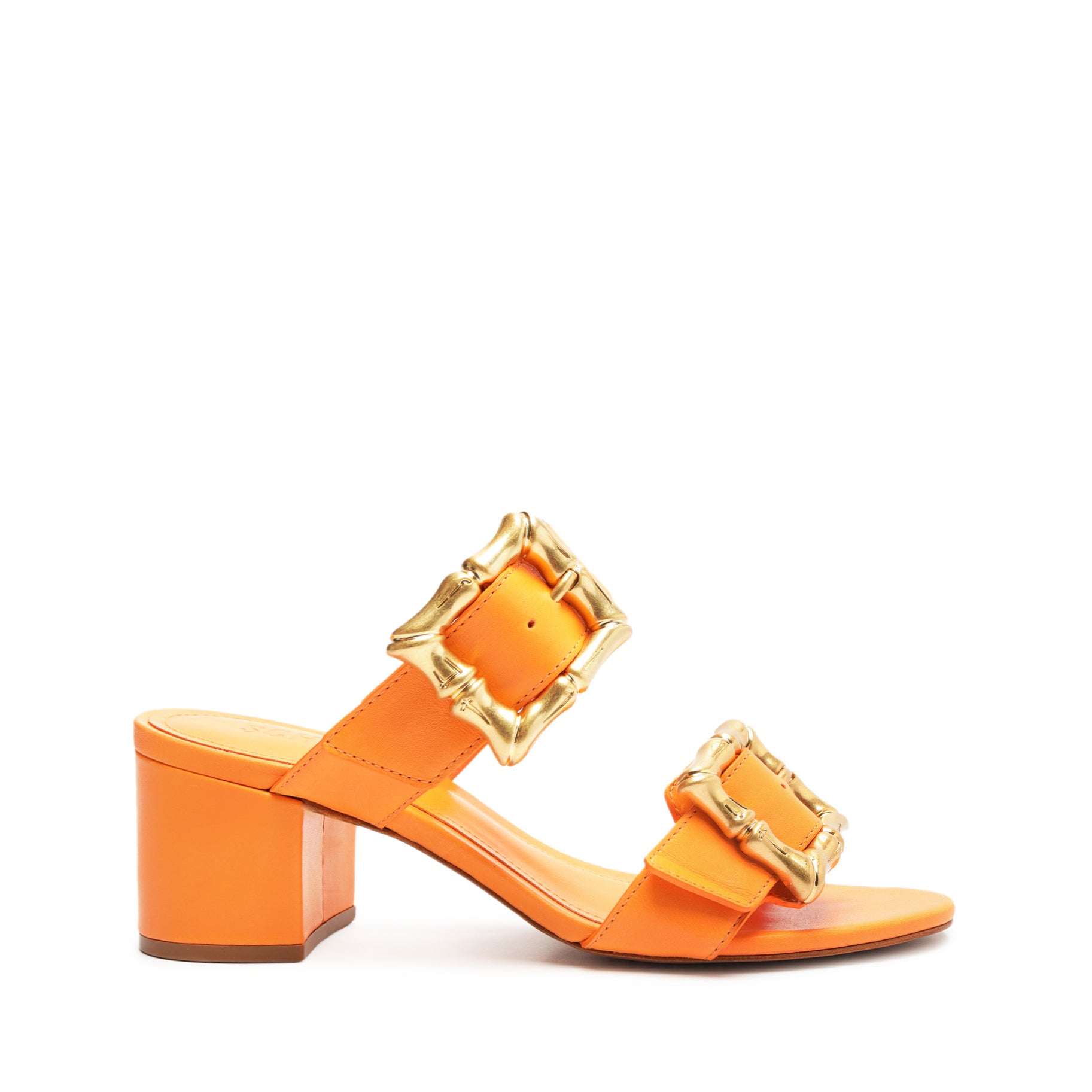 Enola Mid Block Leather Sandal - Women's Comfortable Chunky Heel Sandals for Summer | Perfect for Beach, Vacation & Casual Outfits