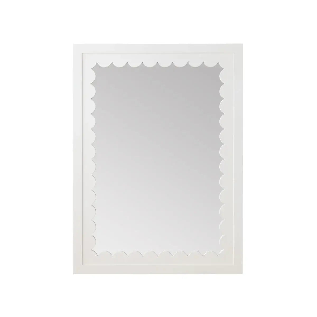Gigi White Wall Mirror - Elegant Full-Length Dressing Mirror for Bedroom, Living Room & Entryway | Modern Home Decor & Vanity Mirror for Makeup & Outfit Checks