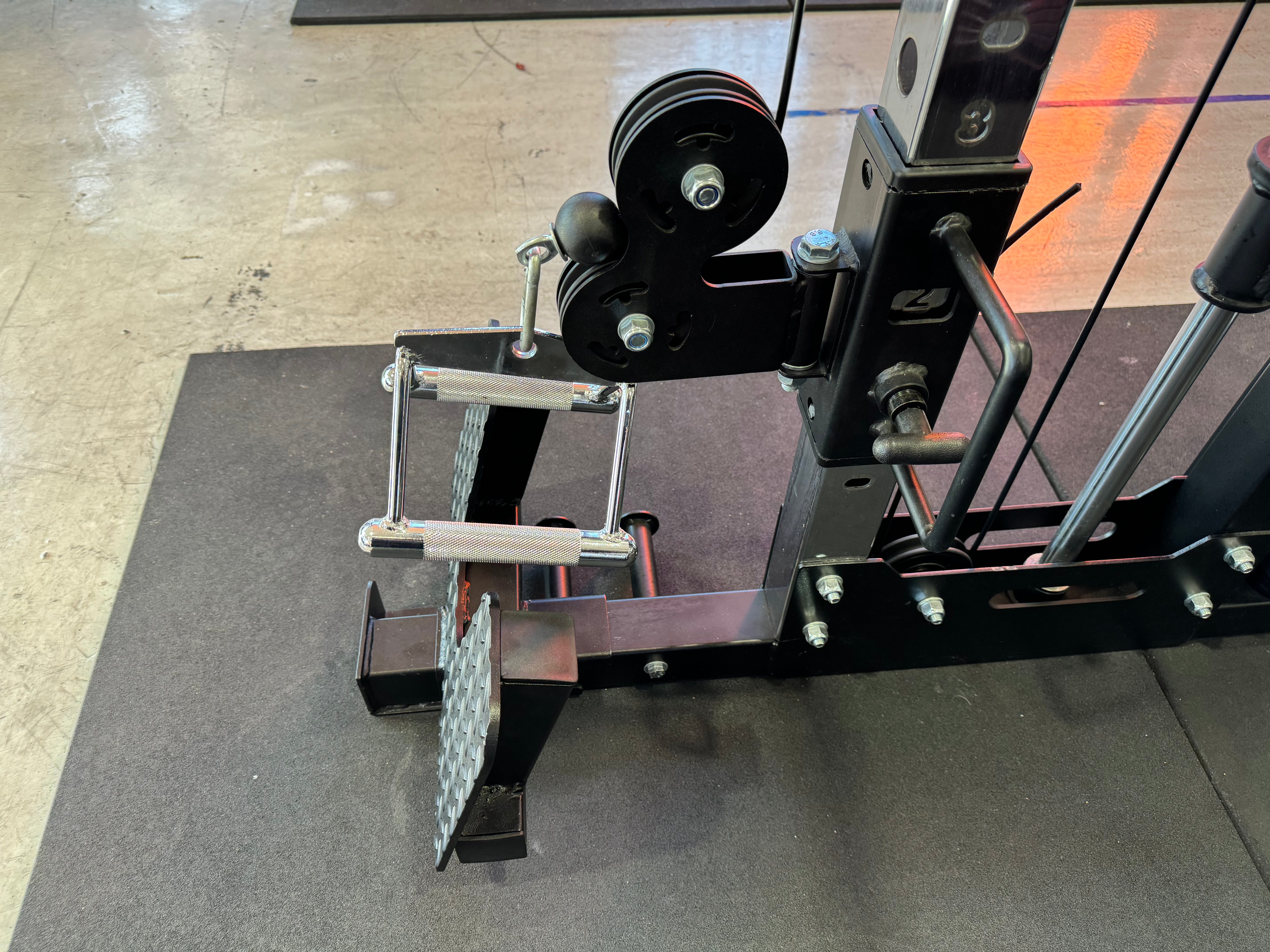 Body Iron Low Row Foot Plate Attachment - Heavy Duty Gym Equipment for Home & Commercial Use (FT750, FT1000, MFX360) - Perfect for Strength Training & Full-Body Workouts