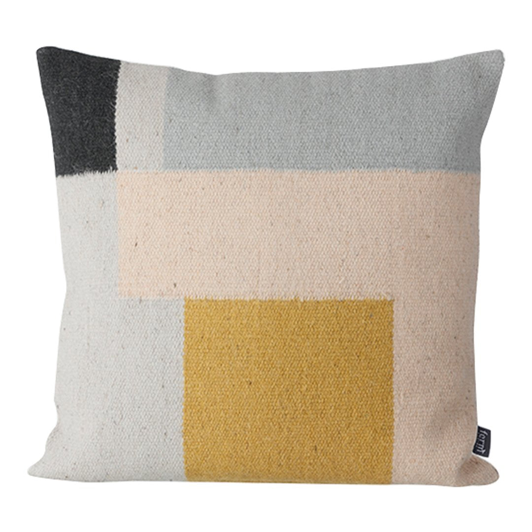 Ferm Living Kelim Cushion Cover - Boho Chic Decorative Pillow for Sofa, Bed & Home Decor - Perfect for Living Room, Bedroom & Bohemian Style Interiors