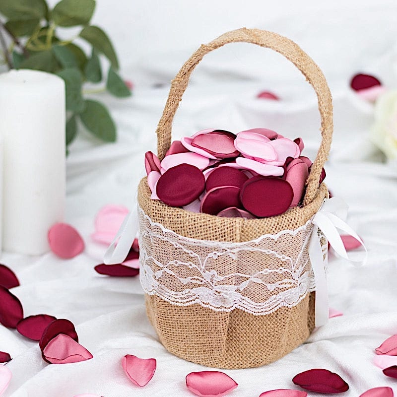 400 Silk Rose Petals - Matte Round Artificial Flowers for Wedding Decor, Table Scatter, Party Confetti - Perfect for Centerpieces, Aisle Decor & Romantic Events