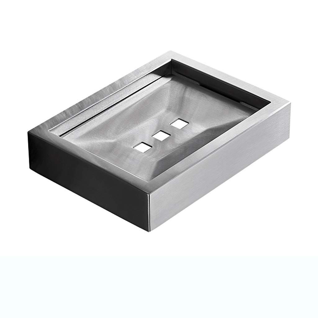 XJJZS Rust-Proof Soap Box with Drain Holes - Bathroom Soap Holder, Kitchen Sponge Organizer & Soap Dish for Sink Countertop | Perfect for Showers, Kitchens & Bathroom Storage