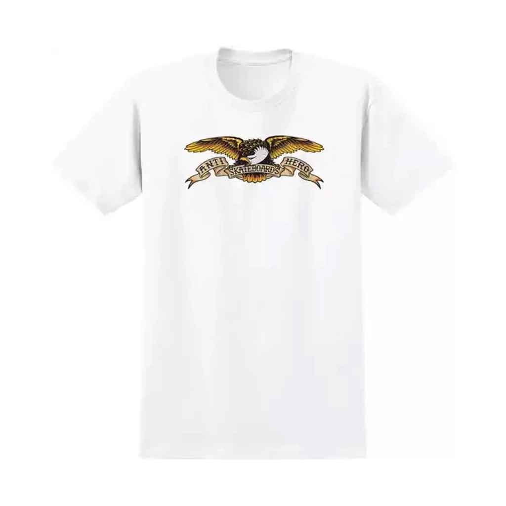Antihero Eagle Graphic T-Shirt for Men - White & Multi Color - Casual Streetwear for Everyday Wear
